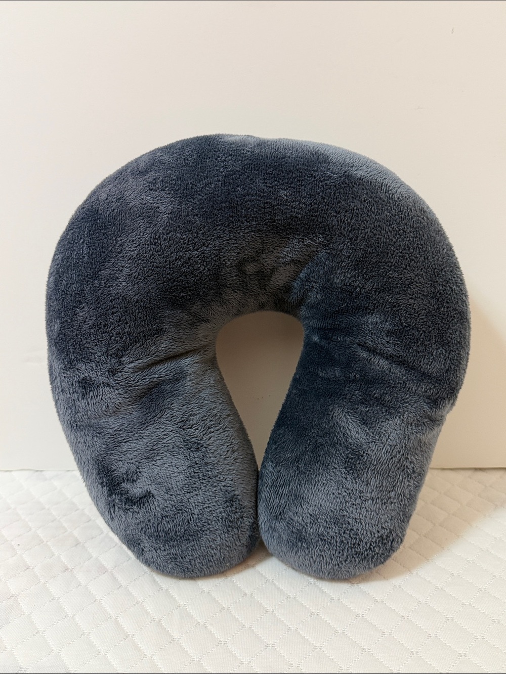 Plush Gray Travel Neck Pillow - Soft U-Shaped Support. Gray. NWOT.